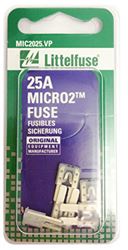Picture of Littelfuse MIC2025VP Micro2 Clear 32v 25 Amp Blade Fuse, (pack Of 5)