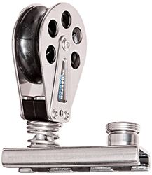 Picture of Schaefer Marine 705-92 7 Series Single Block On 1-1/4-Inch (32mm) T-Track Slider And Stainless Steel Cheeks With Delrin Plain Bearing Sheave