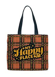 Picture of Camco 53482  Tote Bag, My Happy Place Red Plaid