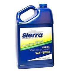 Picture of Sierra 18-9554-4 Premium Blend Heavy Duty 15W-40 Marine Engine Oil 5 Quart Case of 4