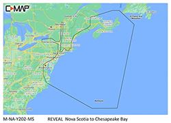Picture of C-Map M-NA-Y202-MS Nova Scotia to Chesapeake Bay Reveal Coastal Chart