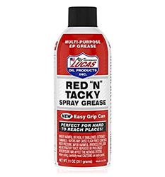 Picture of Lucas Oil 11025 Red 'n' Tacky Grease Aerosol Spray - 11 oz