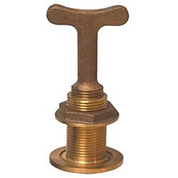 Picture of Groco TD-750 Bronze Garboard Drain with Inside T-Handle Plug