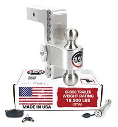 Picture of Weigh Safe LTB8-2.5-KA Adjustable Ball Mount 8" Drop 2.5" Receiver 18,500 GTW
