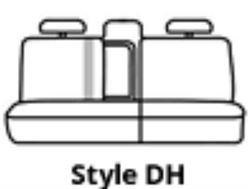 Picture of Covercraft SS8483PCGY Polycotton Seatsaver Custom Second Row Seat Cover Grey