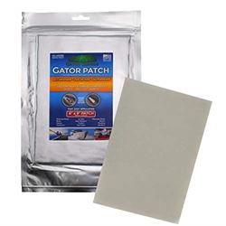 Picture of Gatorguard GP-69 Gator Patch 6" X 9", Mfg# Gp-69, For Use On Fiberglass Or Aluminum Boats And Other Surfaces. Cures In An Hour Under Uv/sunlight. Moldable Around Flat Or Curved Areas. Can Be Drilled, Tapped, Sanded, Or Painted. Prep, Peel, And Stick Installation.