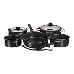 Picture of Magma A10366JB2IN Professional Series 10-Piece Jet Black Induction Cookware Set