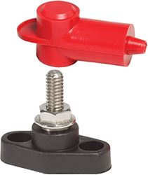 Picture of Blue Sea Systems 2011BSS Power Post Mini 1/4" Terminal Stud with Red Cover
