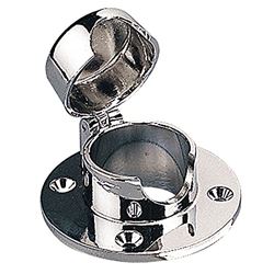 Picture of Sea-Dog Line 322080-1 SeaDog 322080 Die Cast Brass Chrome Plated Hinged Chain Deck Pipe | #8 Fastener