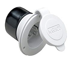 Picture of Marinco 200BBIWRV 20 Amp 125V RV Power Inlet White Front Mount
