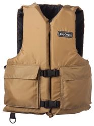Picture of Kent Sporting Goods 116000-706-005-12 Onyx Sport Life Vest Adult Oversize Tan/Black