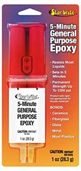 Picture of Starbrite 093401 Clear Epoxy Syringe 5 Minute Fast Cure