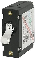 Picture of Blue Sea Systems 7197 A-Series Single Pole White Toggle Circuit Breakers
