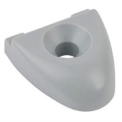 Picture of Schaefer Marine 74-35-G SCHAEFER T-TRACK END STOP FOR 1" TRACK- GREY