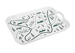 Picture of Camco 53488 Melamine Rv Serving Tray, Map Design | Allows You To Easily Carry And Serve Food | Perfect For Kitchen Prep, Storage, Rving, Indoor And Outdoor Use