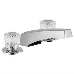 Picture of Dura Faucet DFSA630ACP Widespread Roman Tub Faucet with Crystal Acrylic Handles Chrome