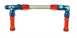 Picture of SPEEDFX 575115 Used With Holley Dual Feed 4150 Carburetor, Red/Blu -8AN Fiting Wit 1/8 NPT Port