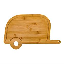 Picture of Camco 53089 RV Shaped Bamboo Cutting Board Life Is Better At The Campsite