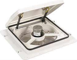 Picture of MaxxAir 0004002K Maxxfan Plus 4-Speed RV Roof Vent with Thermostat - White