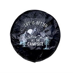 Picture of Camco 53290  Spare Tire Cover, 27", Black / RV Sunrise