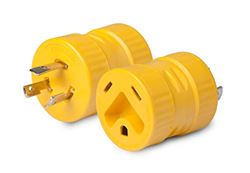 Picture of Marinco 127A Generator Adapter, 30a/125v Connector And 20a/125v Locking Male Plug