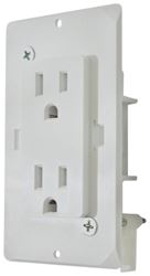 Picture of Valterra DG15TVP 15 Amp Decor Receptacle with Cover White