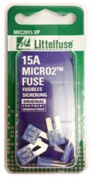 Picture of Littelfuse MIC2015VP Micro2 Blue 32v 15 Amp Blade Fuse, (pack Of 5)
