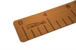 Picture of SeaDek 22135-80038 Fish Ruler 4" x 36" 3mm with Laser Logo Storm Gray
