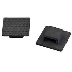 Picture of Weldmount 803900B Small Black Wire Tie Mount AT-3B 100 Pack