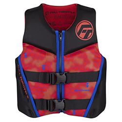 Picture of Full Throttle 142500-100-002-22 Rapid Dry Flex Back Youth Life Vest Red
