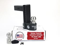 Picture of Weigh Safe SWS8-2.5 Adjustable Ball Mount 8" Drop Hitch 2.5" Receiver with Built-In Scale