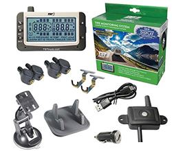 Picture of Truck System Technologies TST507FT4 507 Series Tire Pressure Monitoring System with 4 Flow-Through Sensors and Monochrome Display