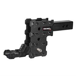 Picture of Gen-Y Hitch GH-13053X Phantom-X Tactical 2" Hollow Shank Adjustable Ball Mount 4.5" Drop 7K