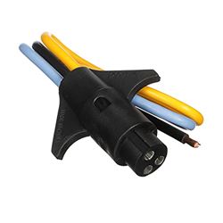 Picture of Attwood Marine 7647-7 Heavy-Duty Trolling Motor Connector Male Plug 12V/24V 10-Gauge 3-Wire