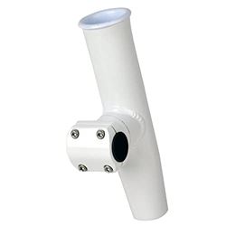 Picture of C.E. Smith 53775 Adjustable Mid Mount Rod Holder 1.66" White Powder Coat Aluminum