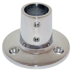 Picture of Whitecap Industries 6039C 7/8" OD 90 Degree Round Base Stainless Steel Rail Fitting