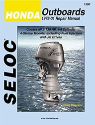 Picture of Sierra 18-01200 Seloc Manualhonda Outboards Repair 1978-2001 2-130 Hp 1-4 Cylinder 4 Stroke Model Including Fuel Injection & Jet Drives