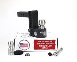Picture of Weigh Safe SWS6-2KA Adjustable Ball Mount 6" Drop Hitch 2" Receiver with Built-In Scale