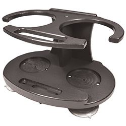 Picture of Taco Metals P01-2020B 2-Tumbler Holder with Cell Phone Storage Black