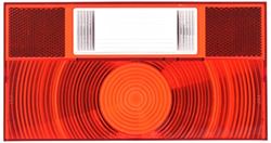 Picture of Peterson Fluid V2591225 Replacement Lens for Trailer Light Red/Clear with Back-Up