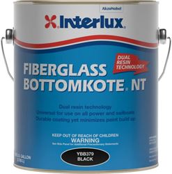 Picture of Interlux Paint YBB379/1 Fiberglass Bottomkote NT Antifouling Bottom Paint Black Gallon