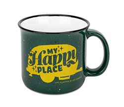 Picture of Camco 53471  Ceramic Mug, 14 oz., Green My Happy Place