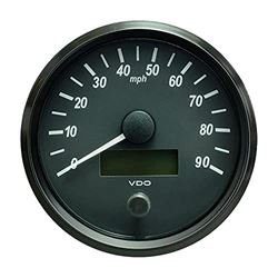 Picture of VDO Gauges A2C3832870030 Computers Singleviu 100mm (4 Inch) Speedometer-90 Mph -