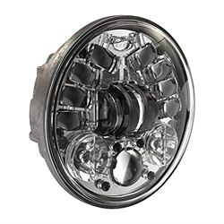 Picture of J.W. Speaker 0555101 Model 8690 Adaptive 2 LED Motorcycle Headlight Chrome 5.75 Inch
