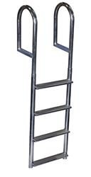Picture of Dock Edge DE2044F Welded Aluminum Fixed Wide 4-Step Dock Ladder