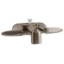 Picture of Valterra PF223403 Faucet 4" Tub W/shower D-Spud Brushed Nickel 2-Lever Handle
