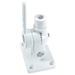 Picture of Whitecap Industries S1805 White Nylon Ratchet Antenna Mount 3-9/16" x 2-1/2"