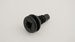 Picture of Flow Rite MA-011-B Barbed Straight Thru-Hull Fitting, Black