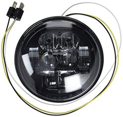 Picture of J.W. Speakers 0550921 5.75'' Round High And Low Beam Headlight; High-Output Leds; Plug
and Play Installation; Dot-Compliant; Die-Cast Aluminum Housing;
black Inner Bezel; Retrofits Most Par46 Headlights