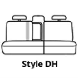 Picture of Covercraft SS8483PCCH Polycotton Seatsaver Custom Second Row Seat Cover Charcoal